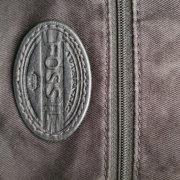Black leather fossil bag - Picture 4 of 7